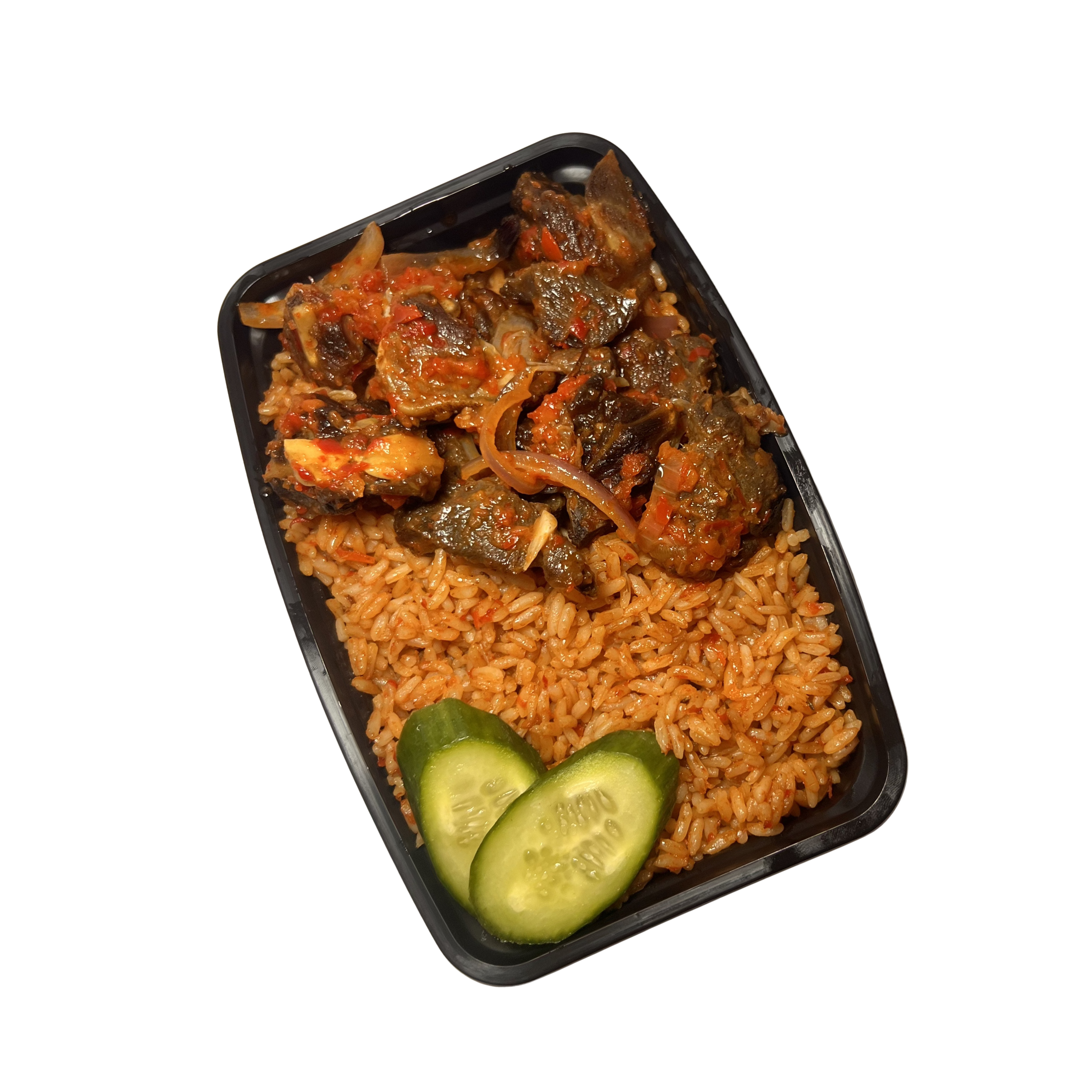 Jollof Rice W/ Goat Meat